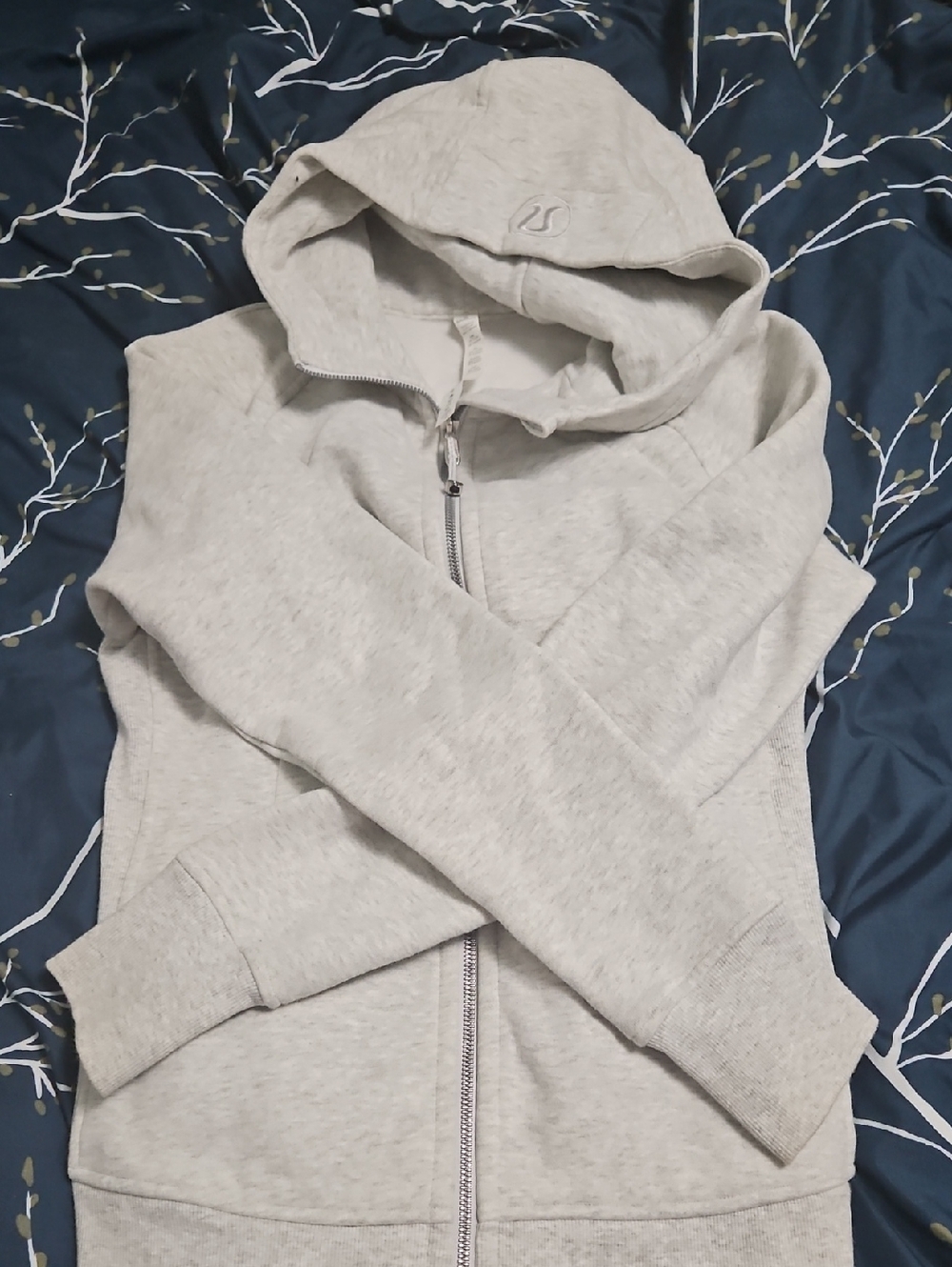 lululemon athletica Light Gray Scuba Full-Zip Hoodie Sweater